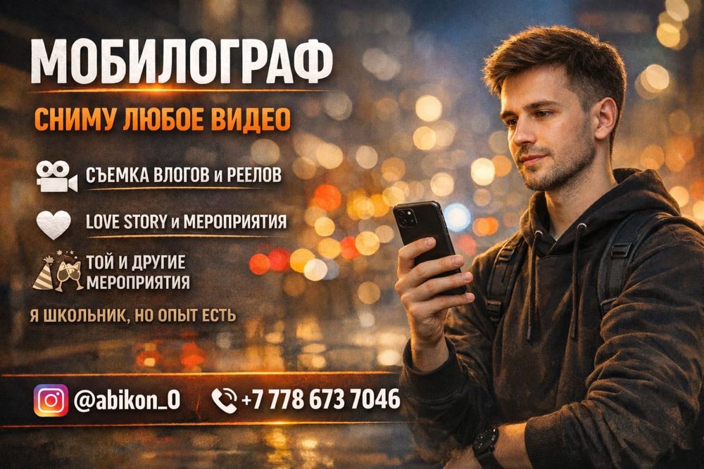 Мобилограф керек болса хабарласыңыз