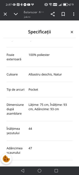 Balansoar ideal pentru relaxare