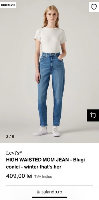 Levi’s blugi , model  High Waisted Mom Jean