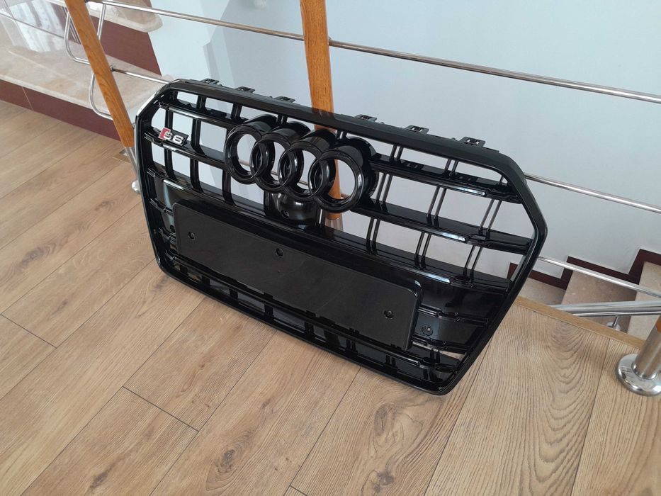 Grila bara fata audi A6 S6 fabricatie 2015 _ 2018 blak