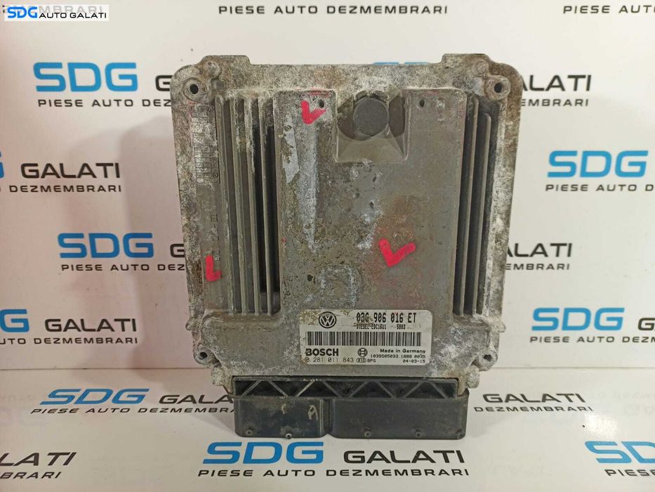 ECU Calculator Motor Audi A3 8P 2.0 TDI 2004 - 2013 Cod 03G906016ET 0281011843 [L2229]