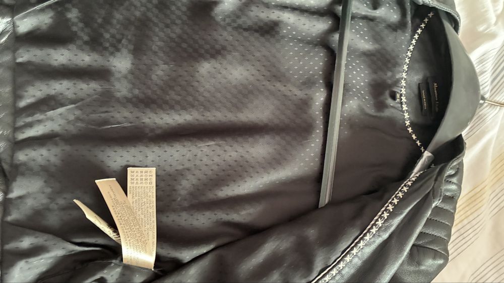 Geaca de piele Massimo Dutti