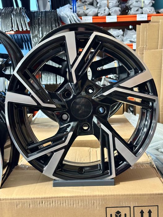 Jante Aliaj EMR Wheels DY825 - 5x112 15 Black Diamond Golf A3 A4 Leon