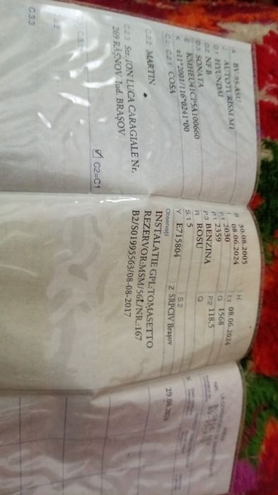 Hyundai sonata motor 2.3 benzina și gpl stare bună de functionare