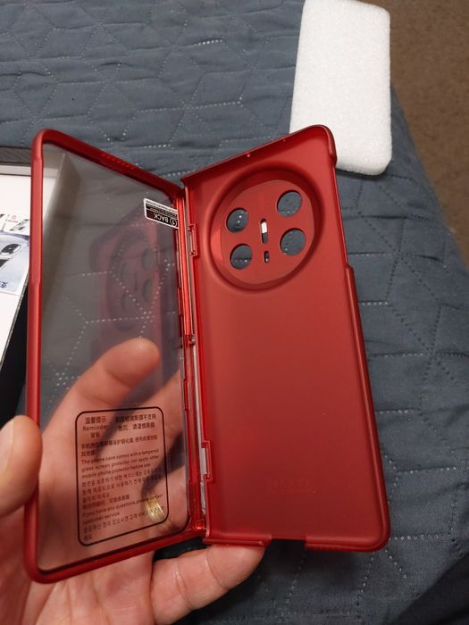 Husă Premium Huawei Mate X6 - Protecție 360°, Sticlă inclusă, Roșu