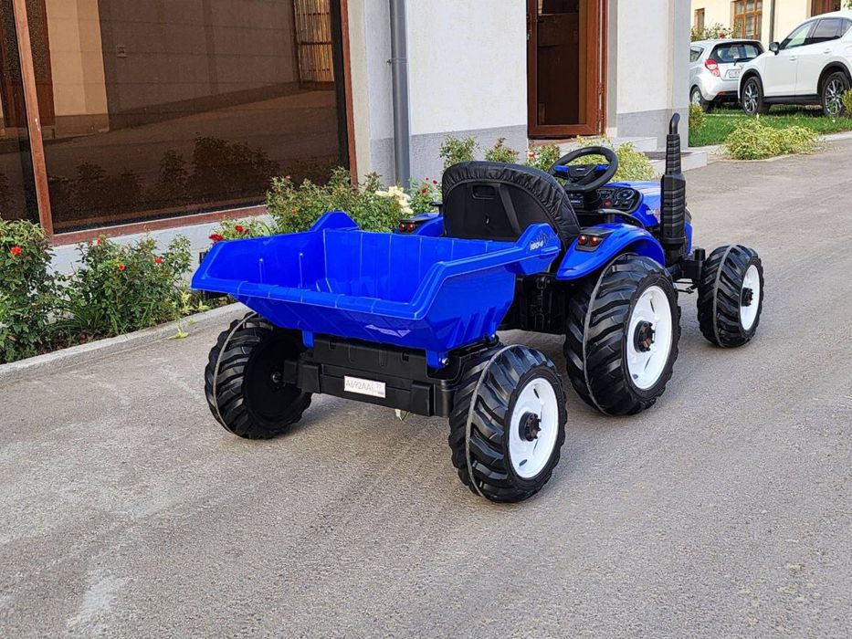 Bolalar pultli traktori 24V синий трактор детская машина с пультом