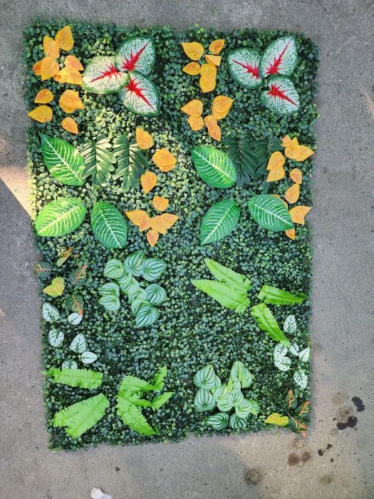 Suniy gazon va zabor