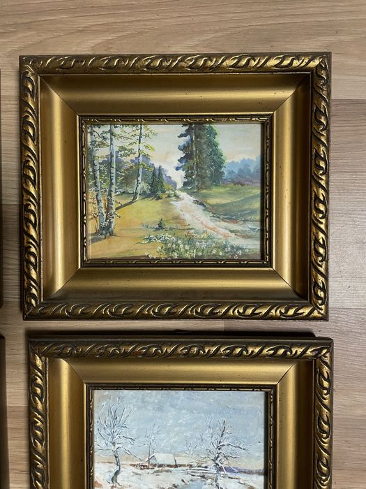 Vând tablouri 4 anotimpuri cu rame deosebite 100