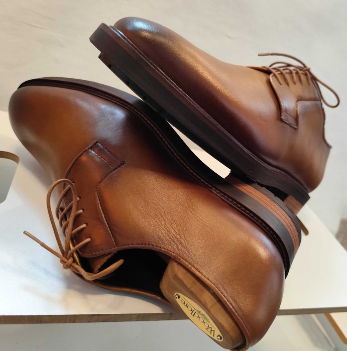 Pantofi derby 43 43.5 de lux Ortiz & Reed NOI piele naturala premium