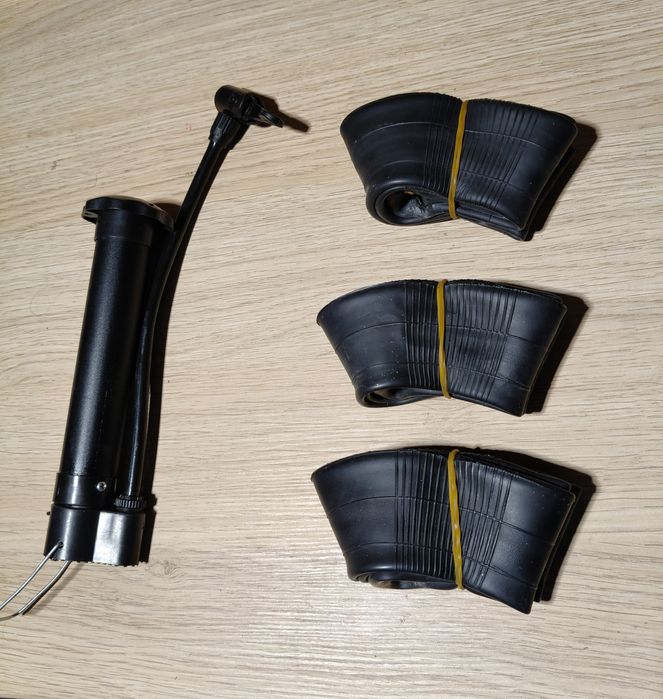 Vând 3 camere pt trotinetă + mini pompă