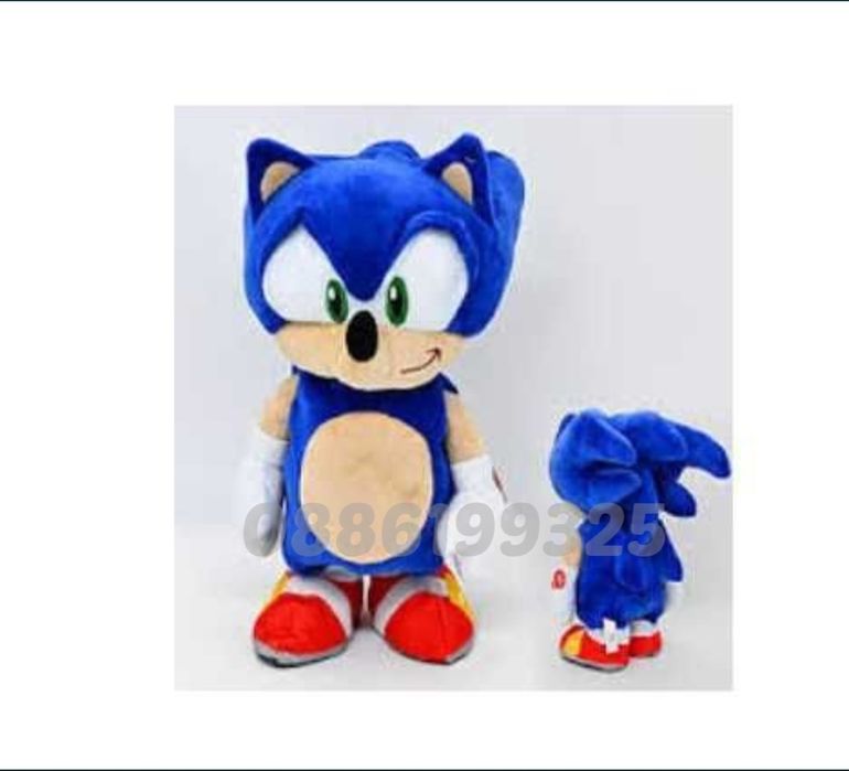 Музикална Плюшена играчка ходещ Соник, Музикален и движещ