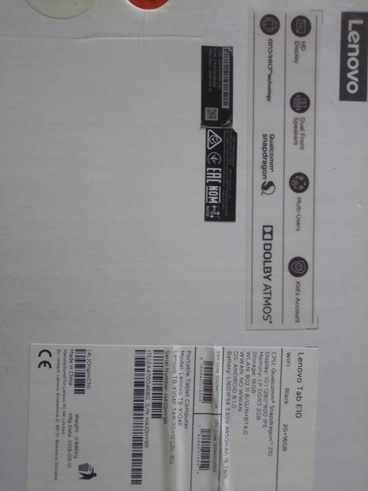 Таблет Lenovo TB-X104F за резервни части