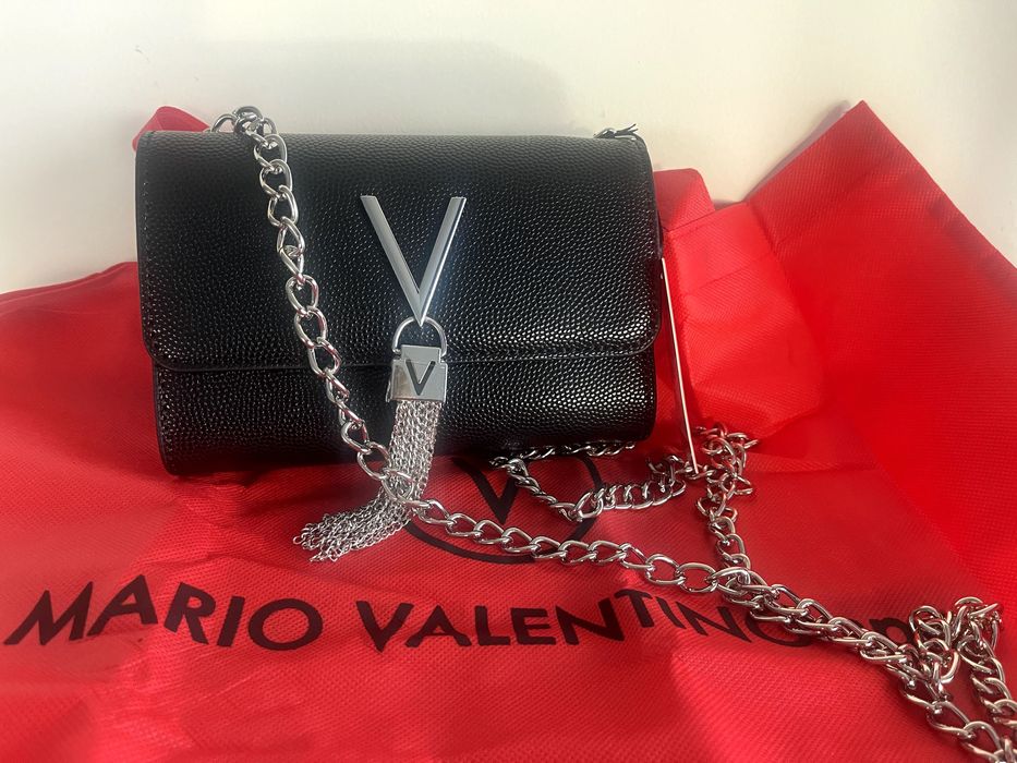 Valentino By Mario Valentino Divina Мини Клъч дамска чанта – черна