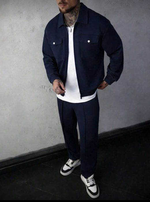 Compleu bărbătesc casual–elegant, din două piese