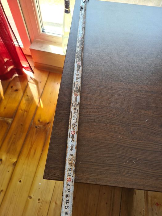 Кафяво ъглово бюро