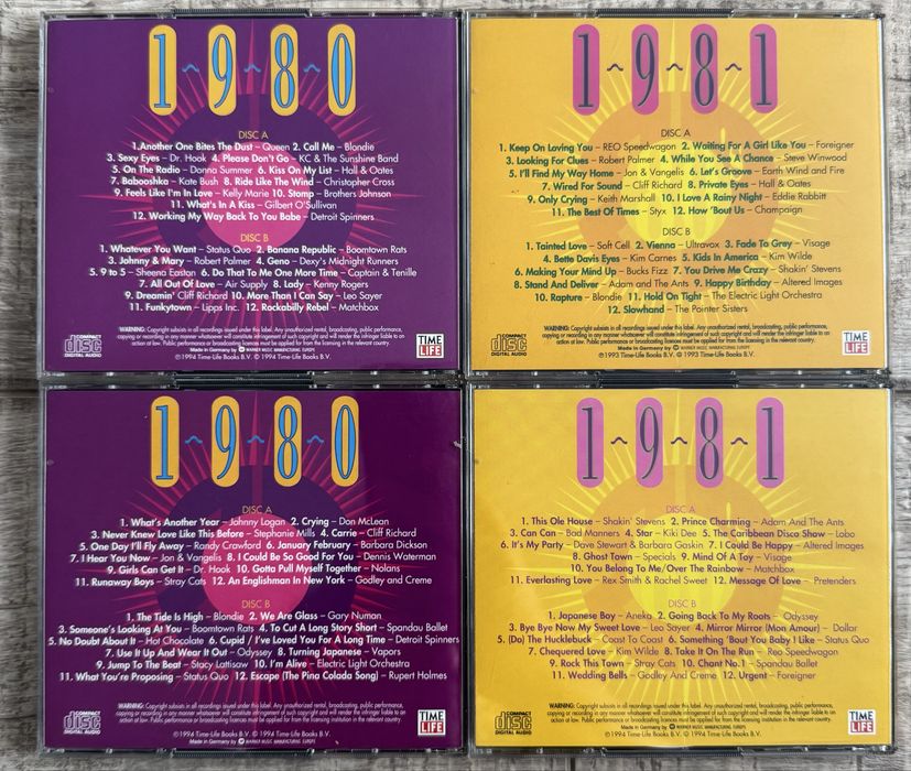 Lot 20 cd-uri duble muzica anilor 80 (80-89)