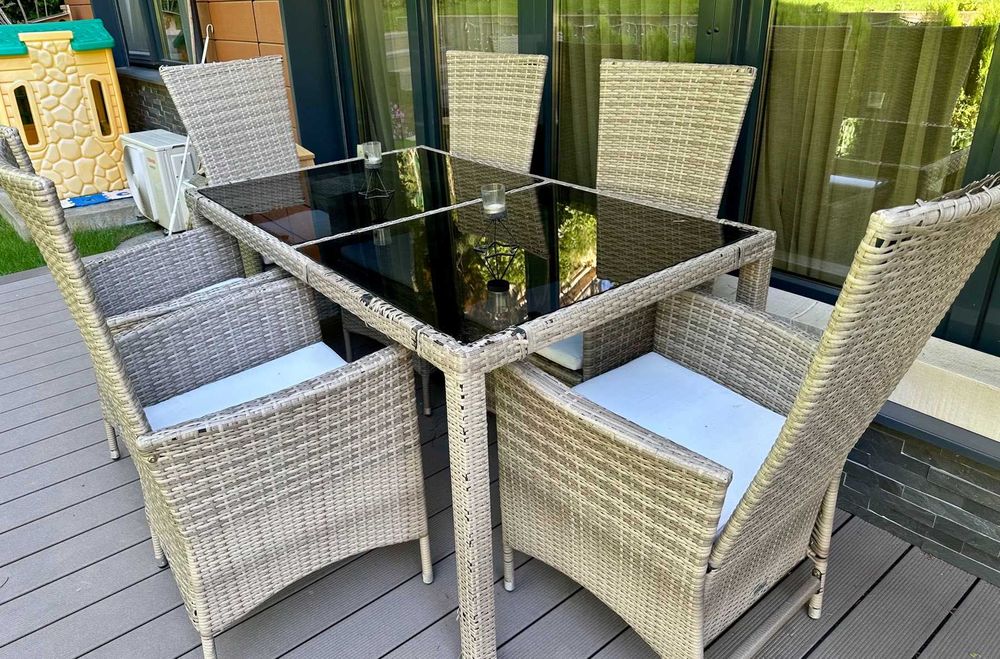 Градинска маса със 6 стола