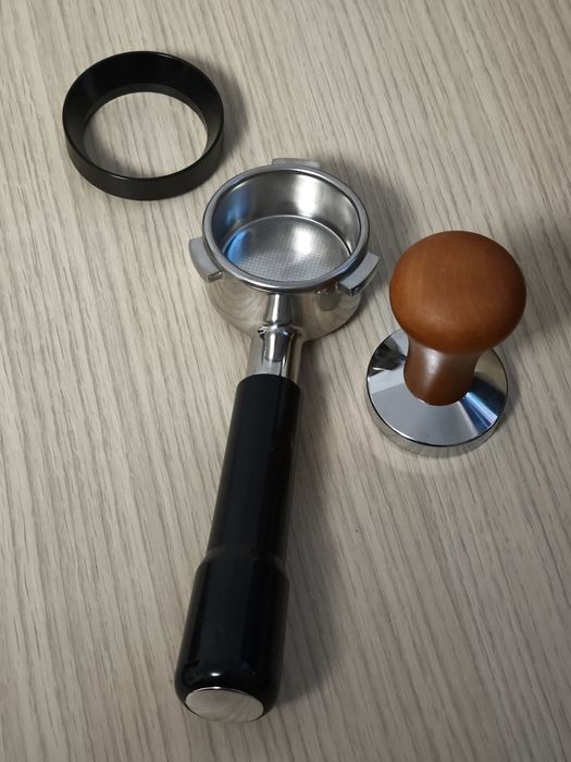 Portafiltru 54mm bottomless,tamper 53mm ,filtru ,pâlnie dozare