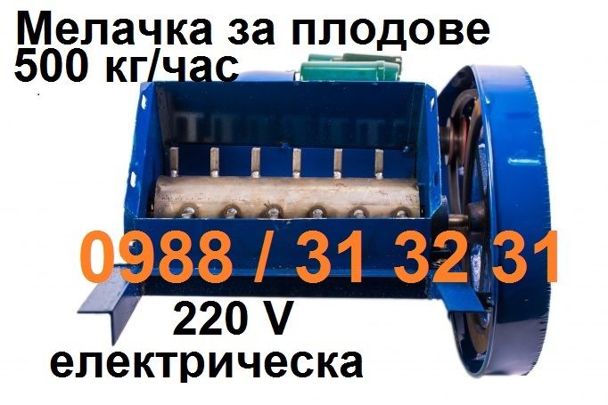 Мелачка / дробилка електрическа за плодове (ябълки, круши), зеленчуци