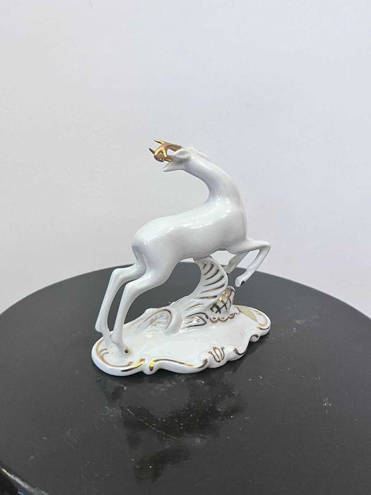 Bibelou statueta caprioara portelan ROYAL DUX dublu marcat bibelouri