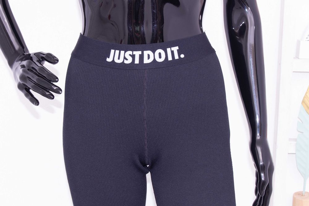 Nike оригинален дамски клин Just Do It черен рипсен за фитнес спорт S
