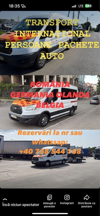 Transport persoane Germania Belgia Olanda  tur retur