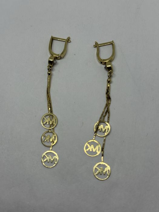 златни дамски обеци 3.44гр 14к 585