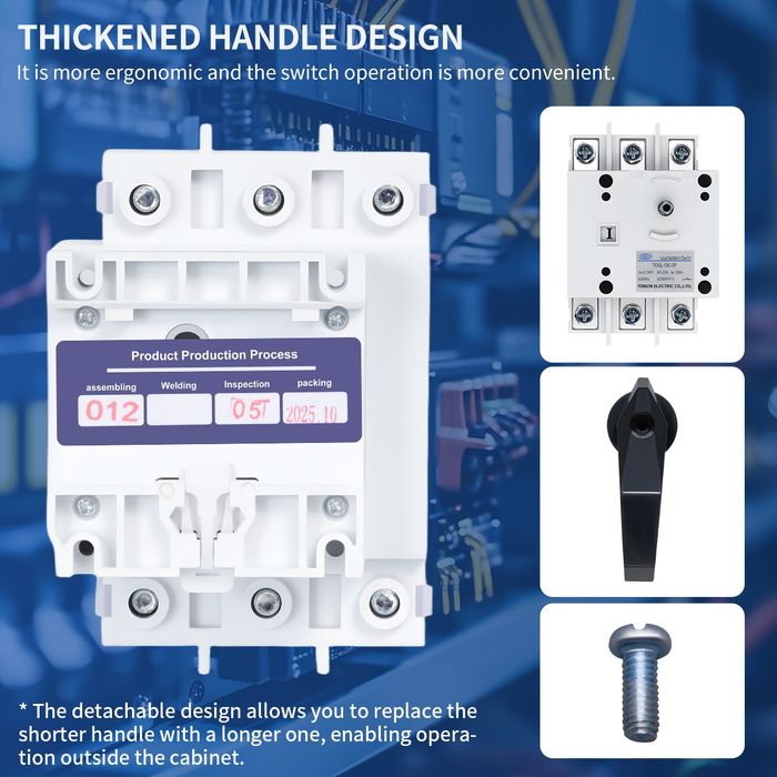3P 100А Изолиран превключвател за DIN шина