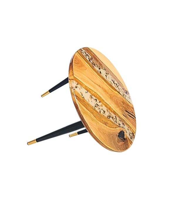 Măsuță de cafea din lemn masiv & rășină epoxidică – UNICAT