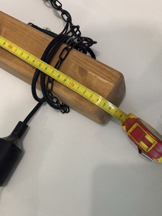 Lustra living 4 becuri cu lemn