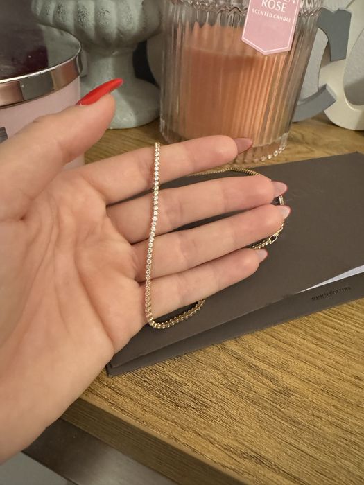 Vand colier tenis Teilor aur galben 14 k