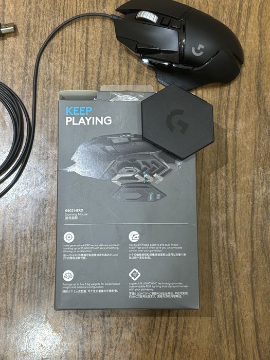 Logitech G502 HERO геймърска мишка – добро състояние