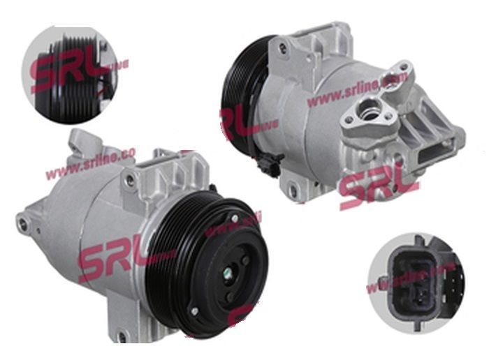 Compresor aer conditionat Renault Koleos (Y), 2008-2015, motorizare 2.0 dci, 110kw/127kw, diesel, rola curea 115 mm, 7 caneluri, tip Valeo: DKS17