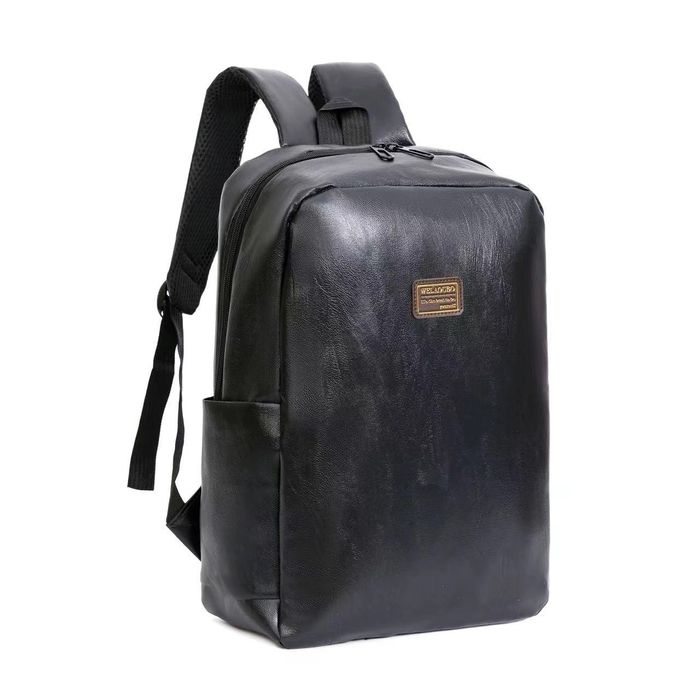 Мужской рюкзак из пу кожи для ноутбука сумка портфель