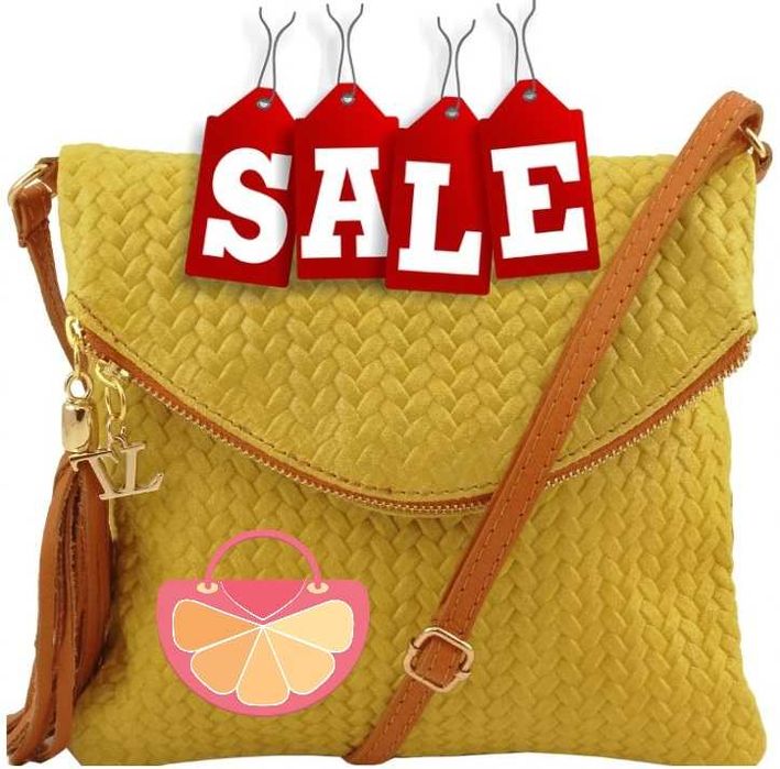 %ПРОМО% TUSCANY LEATHER – Плетена чанта от ест. кожа 23х20X2 см нова