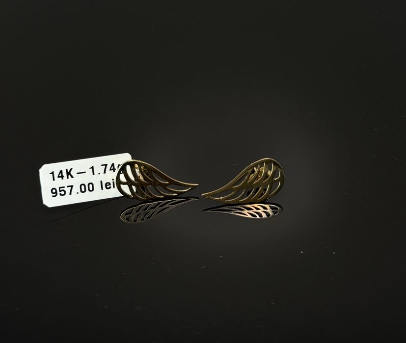 Bijuteria Royal cercei din aur 14k 1.74 gr