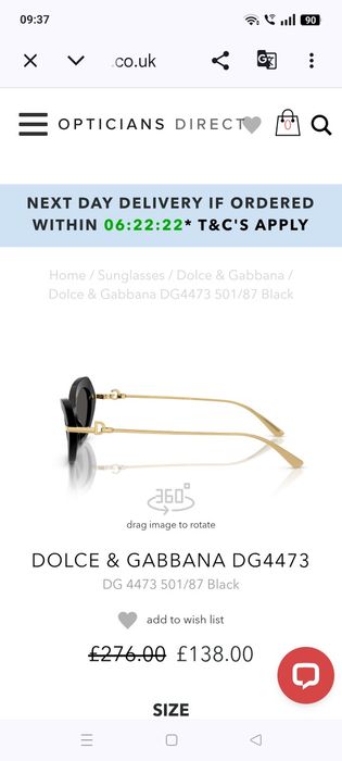 Ochelari Dolce Gabbana dama
