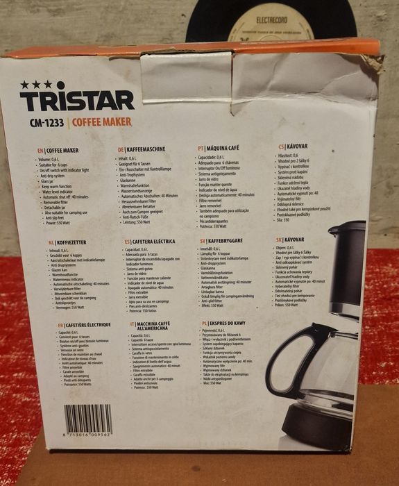 Cafetiera Tristar,  nefolosita