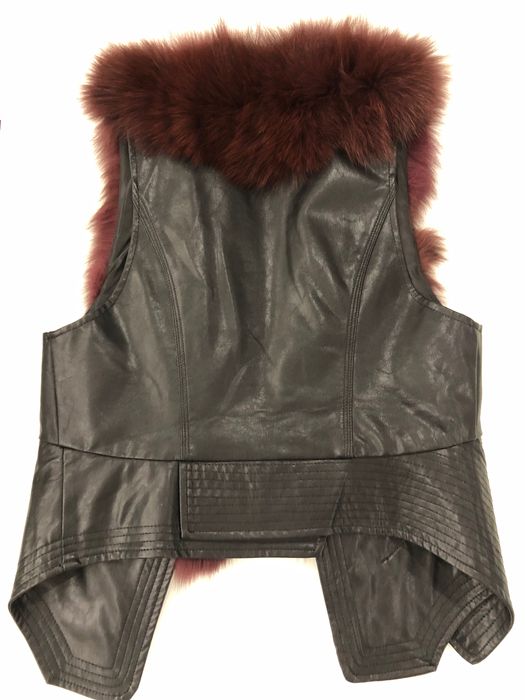 Дамски елек с косъм от лисица