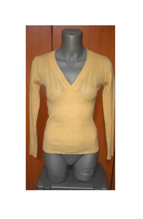 Bluza Miss Selfridge galbena din tricot cu maneci lungi, M