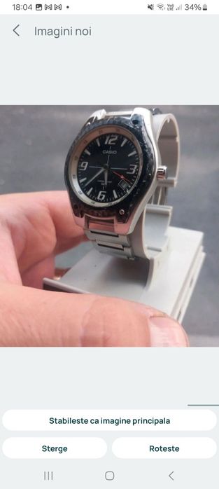 Ceas Casio 2783 - baterie noua , stare functionare , mici zgarieturi
