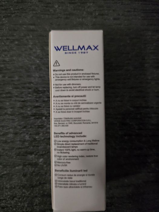 Becuri LED Wellmax G9 25lei/buc.