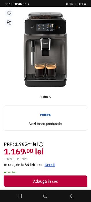 Espressor philips 1200