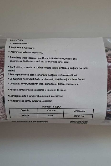 Set covor & perne 100% bumbac | Mobexpert