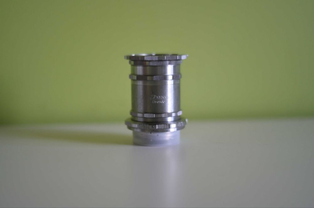 Aparat Foto SLR pe Film Exa II + Obiectiv Carl Zeiss Tessar 2.8/50 + Husă Ihagee