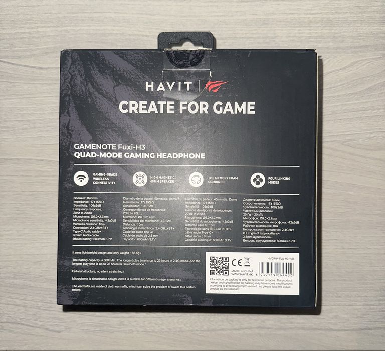 Havit FUXI-H3 Quad Mode Gaming – Alb