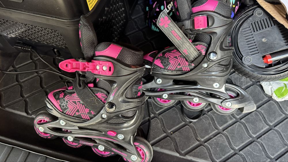 Role copii Roces Jokey 3 Girl Black/Pink Marime 26-29 (165-185 mm)