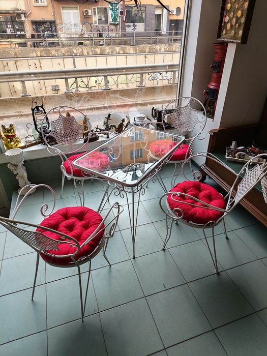 Градински комплект ковано желязо