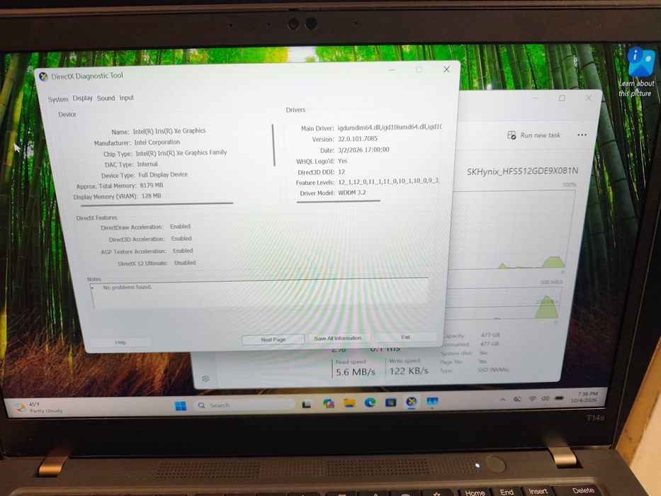 Hope Amanet P10/Laptop Lenovo T14s Gen 2 i7 11th SSD 512GB 16GB RAM
