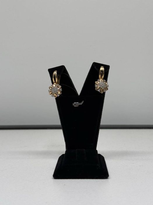 Золото 585  Серьги